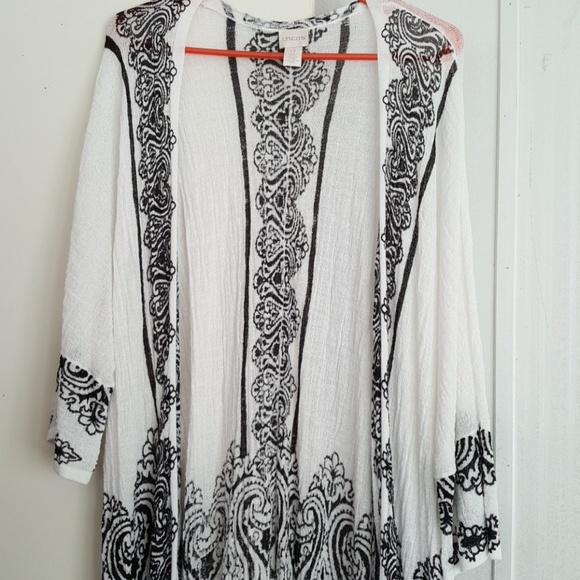 Chico's Long Cardigan/Duster - Picture 3 of 6